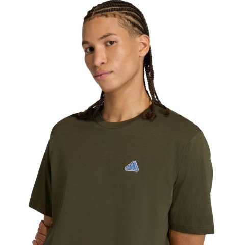 Koszulka męska adidas Color Icon Graphic oliwkowa KT4448 Adidas