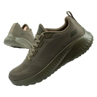 Skechers buty męskie sportowe Bobs Squad Chaos oliwkowe lekkie oliwkowe Skechers