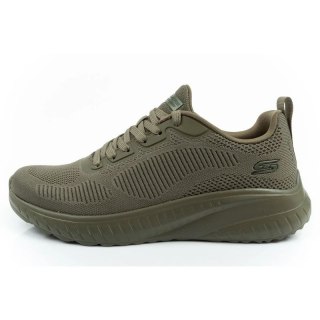 Skechers buty męskie sportowe Bobs Squad Chaos oliwkowe lekkie oliwkowe Skechers