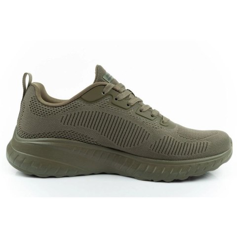 Skechers buty męskie sportowe Bobs Squad Chaos oliwkowe lekkie oliwkowe Skechers