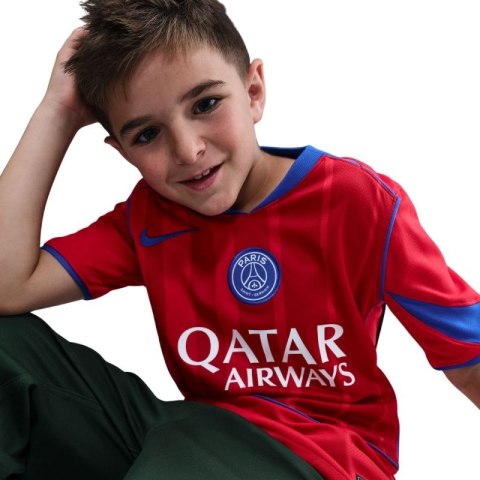 Koszulka dla dzieci Nike PSG Stadium 2025/26 czerwona HM4126 680 Nike
