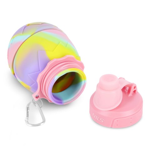 NC4102 BIDON SILIKONOWY SKŁADANY 700ML RÓŻOWY NILS NILS
