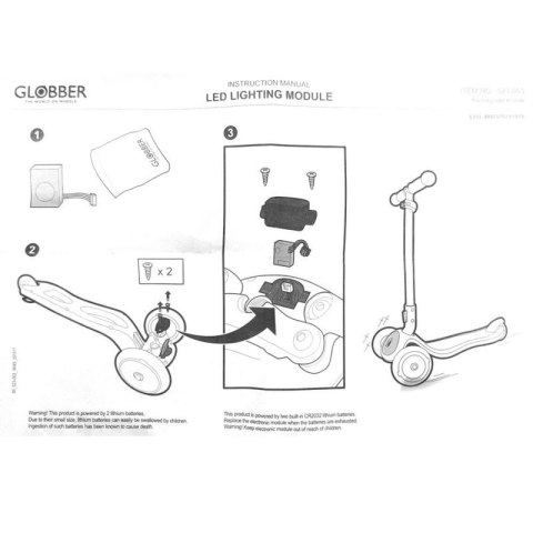 Moduł wymienny do hulajnogi Globber 523-003 Globber