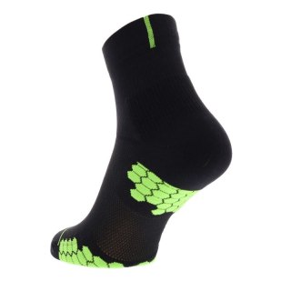 Skarpety inov-8 TrailFly Sock Mid. Czarno-zielone. Dwupak.