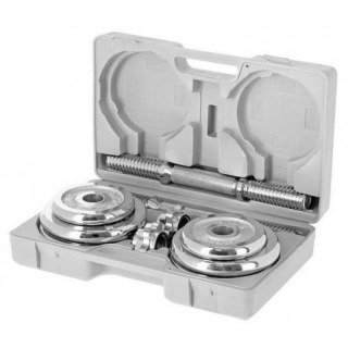 Sztangielki w walizce CHROME HMS 2x10kg STC20 HMS