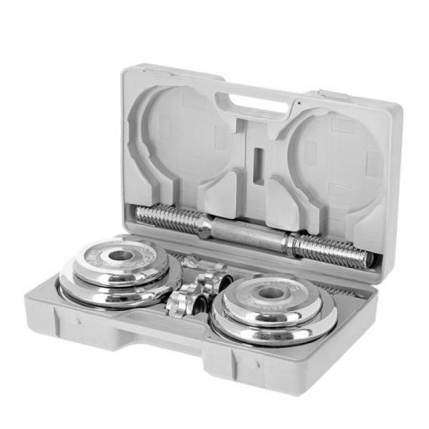 Sztangielki w walizce CHROME HMS 2x10kg STC20 HMS