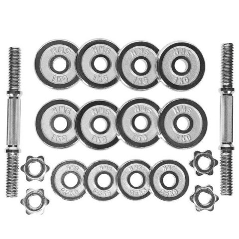 Sztangielki w walizce CHROME HMS 2x7,5kg STC15 HMS