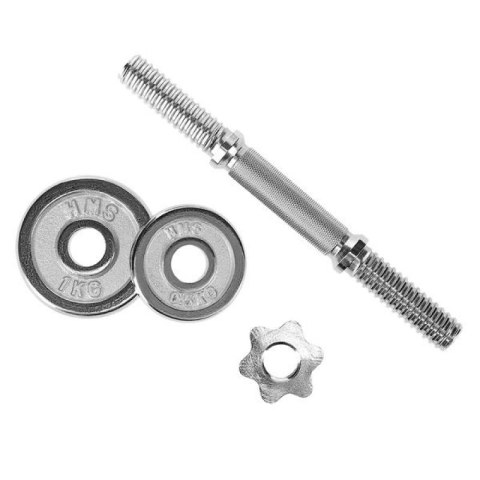 Sztangielki w walizce CHROME HMS 2x7,5kg STC15 HMS