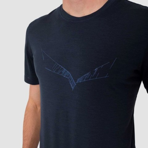 Salewa Puez Eagle Sketch Merino Men's T-Shirt 28340-3960 Salewa