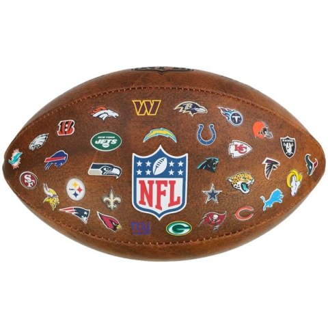 Piłka Wilson NFL Official Throwback 32 Team Logo Ball WTF1758XBNF32 Wilson