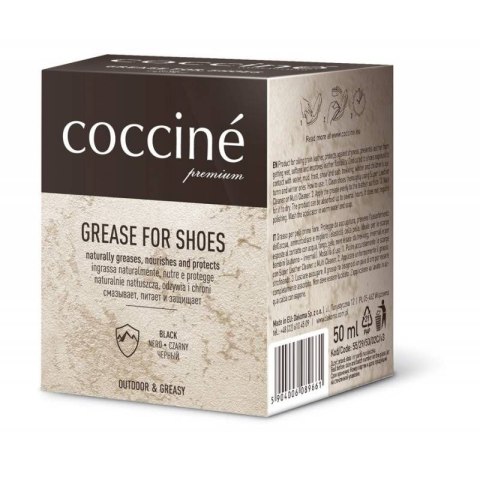 Preparat Coccine czarny tłuszcz do skór licowych DA0242A Coccine