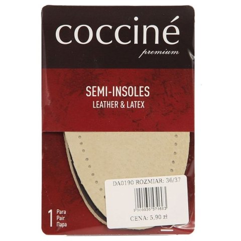 Wkładki Coccine skórzane półwkładki na lateksie DA0190 Coccine
