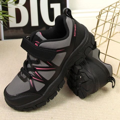 Buty trekkingowe na rzep American Club Jr AM902A szare American