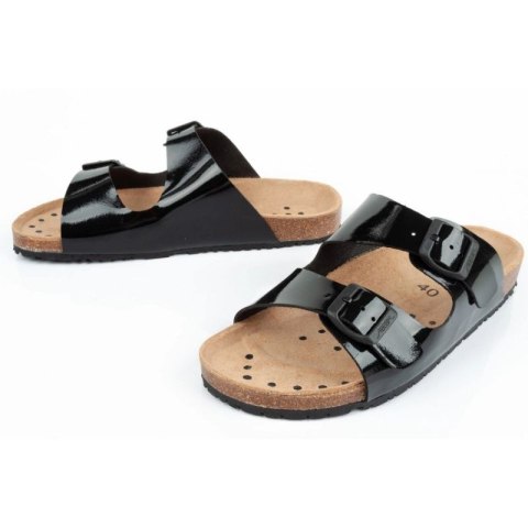 Klapki robocze Abeba Sandals Black W 8088 Abeba
