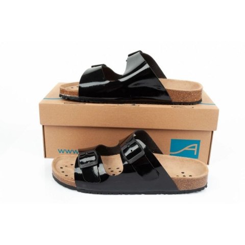 Klapki robocze Abeba Sandals Black W 8088 Abeba