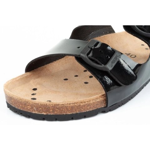 Klapki robocze Abeba Sandals Black W 8088 Abeba