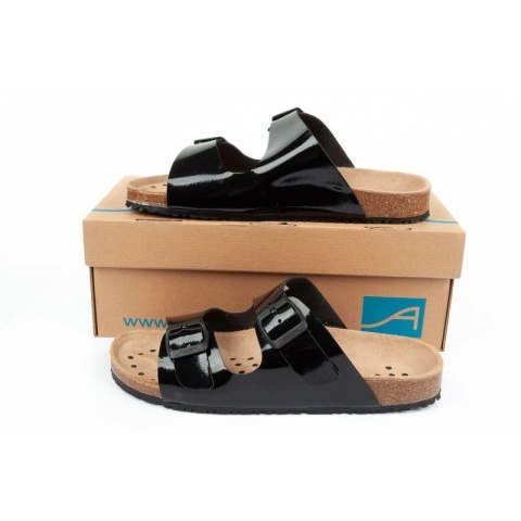 Klapki robocze Abeba Sandals Black W 8088 Abeba