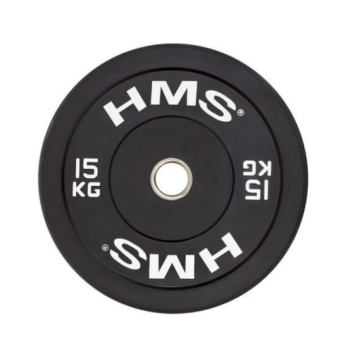 Talerz olimpijski HMS BLACK BUMPER 15 kg BBR15 HMS