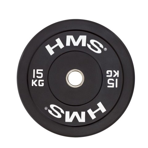 Talerz olimpijski HMS BLACK BUMPER 15 kg BBR15 HMS