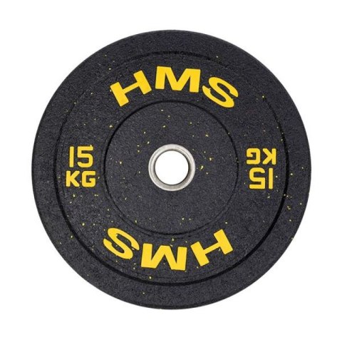 Talerz olimpijski HMS YELLOW BUMPER 15 kg HTBR15 HMS