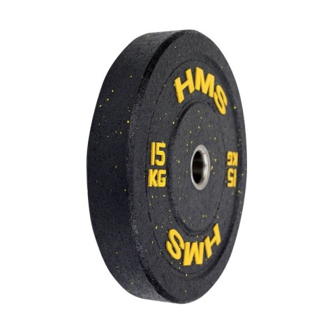 Talerz olimpijski HMS YELLOW BUMPER 15 kg HTBR15 HMS