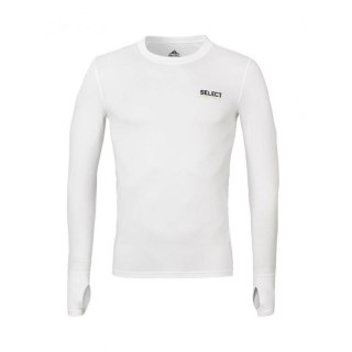SELECT Koszulka Termoaktywna 6902 WHITE z otworem na kciuk DŁUGI RĘKAW Select