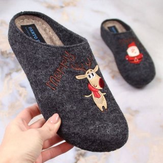Kapcie filcowe Panto Fino świąteczne W KK267038 INT1798 Inny
