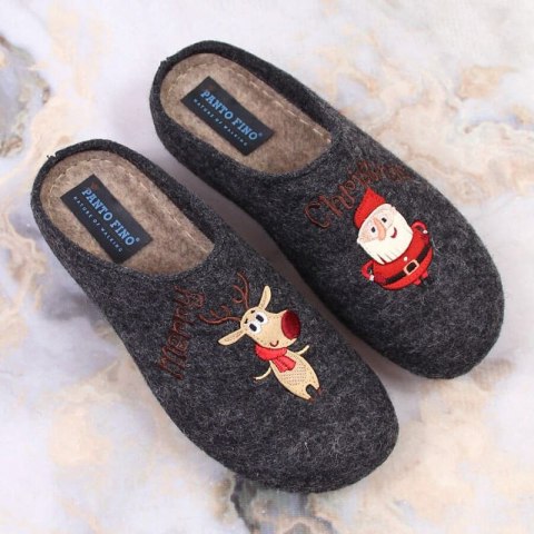 Kapcie filcowe Panto Fino świąteczne W KK267038 INT1798 Inny
