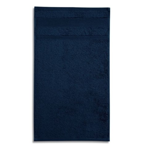 Ręcznik mały unisex Organic (GOTS) (granatowy)