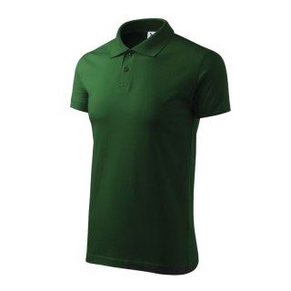 Koszulka polo Malfini Single J. M MLI-20206 zieleń butelkowa Malfini