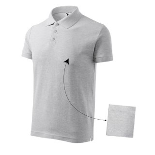 Koszulka polo Malfini Cotton M MLI-21203 jasnoszary melanż Malfini