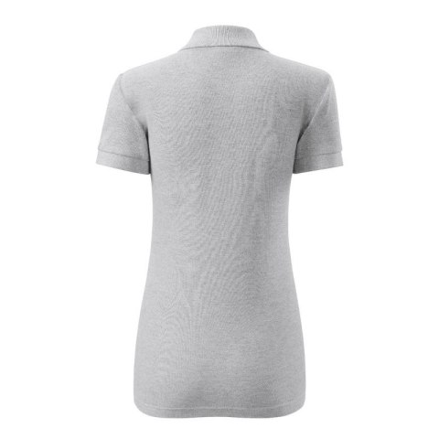 Koszulka polo Malfini Cotton W MLI-21303 jasnoszary melanż Malfini