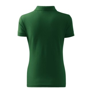 Koszulka polo Malfini Cotton W MLI-21306 zieleń butelkowa Malfini