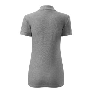 Koszulka polo Malfini Cotton W MLI-21312 ciemnoszary melanż Malfini