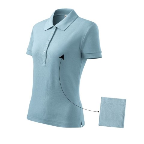 Koszulka polo Malfini Cotton W MLI-21315 błękitny Malfini
