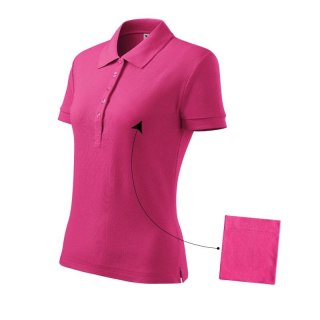 Koszulka polo Malfini Cotton W MLI-21340 czerwień purpurowa Malfini