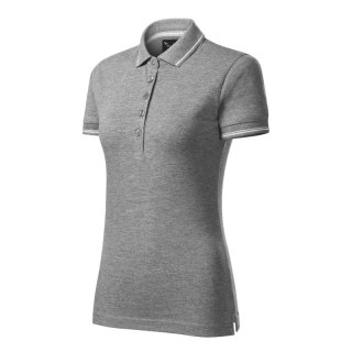 Koszulka polo Malfini Perfection plain W MLI-25312 ciemnoszary melanż Malfini