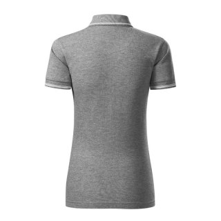 Koszulka polo Malfini Perfection plain W MLI-25312 ciemnoszary melanż Malfini