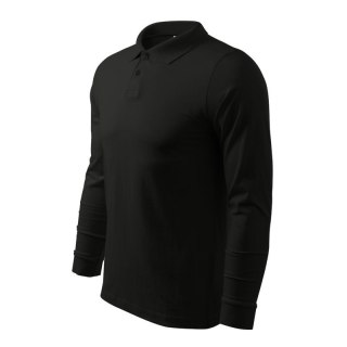 Koszulka polo Malfini Single J. LS M MLI-21101 czarny Malfini