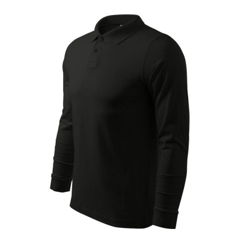 Koszulka polo Malfini Single J. LS M MLI-21101 czarny Malfini