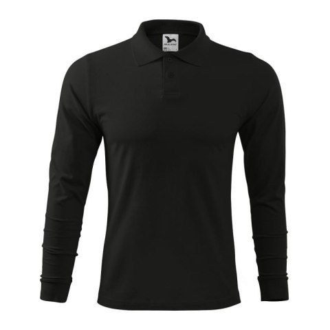 Koszulka polo Malfini Single J. LS M MLI-21101 czarny Malfini