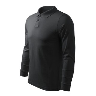 Koszulka polo Malfini Single J. LS M MLI-21194 ebony gray Malfini