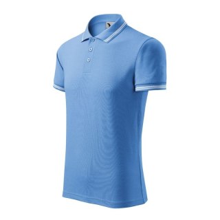 Koszulka polo Malfini Urban M MLI-21915 błękitny Malfini