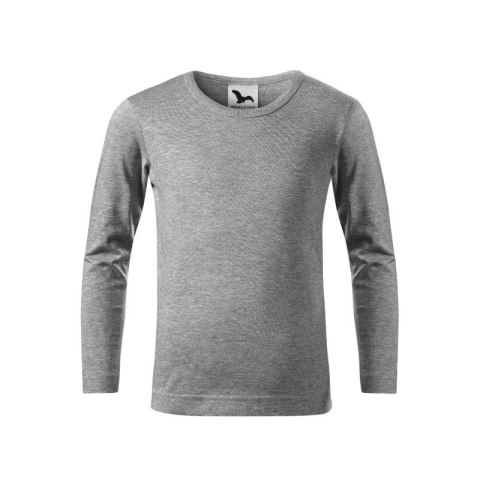Koszulka Malfini Fit-T LS Jr MLI-12112 ciemnoszary melanż Malfini