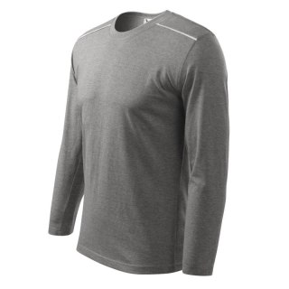 Koszulka Mafini Long Sleeve M MLI-11212 ciemnoszary melanż Malfini